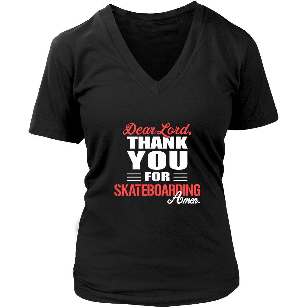 Skateboarding Shirt - Dear Lord, thank you for Skateboarding Amen- Hobby-T-shirt-Teelime | shirts-hoodies-mugs