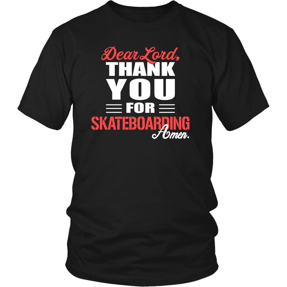 Skateboarding Shirt - Dear Lord, thank you for Skateboarding Amen- Hobby-T-shirt-Teelime | shirts-hoodies-mugs