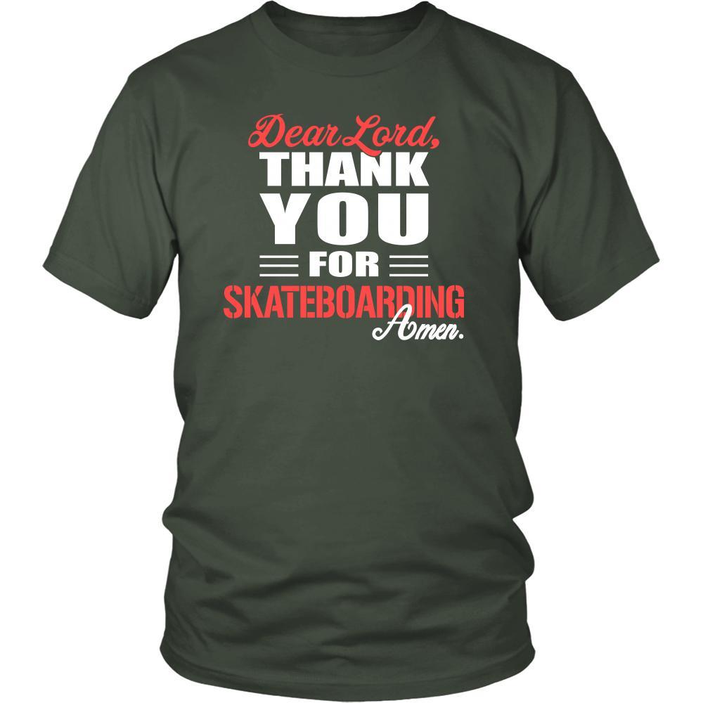 Skateboarding Shirt - Dear Lord, thank you for Skateboarding Amen- Hobby-T-shirt-Teelime | shirts-hoodies-mugs