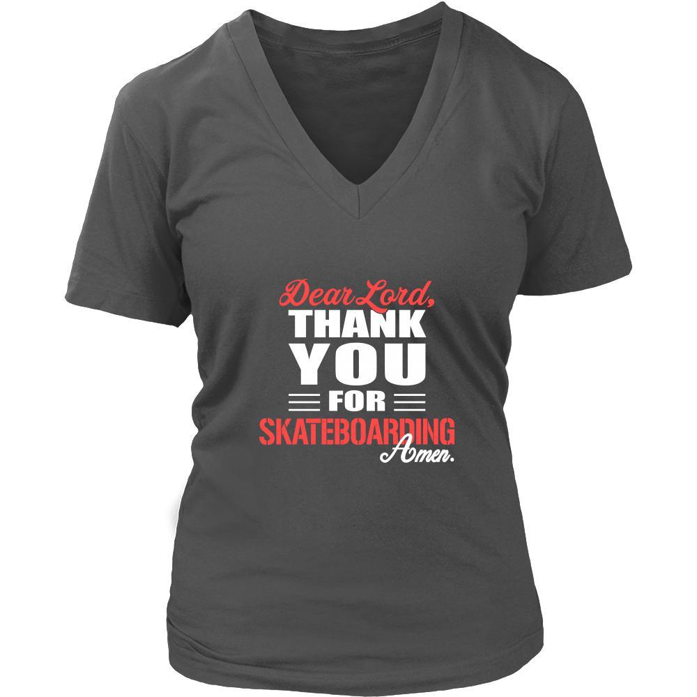 Skateboarding Shirt - Dear Lord, thank you for Skateboarding Amen- Hobby-T-shirt-Teelime | shirts-hoodies-mugs