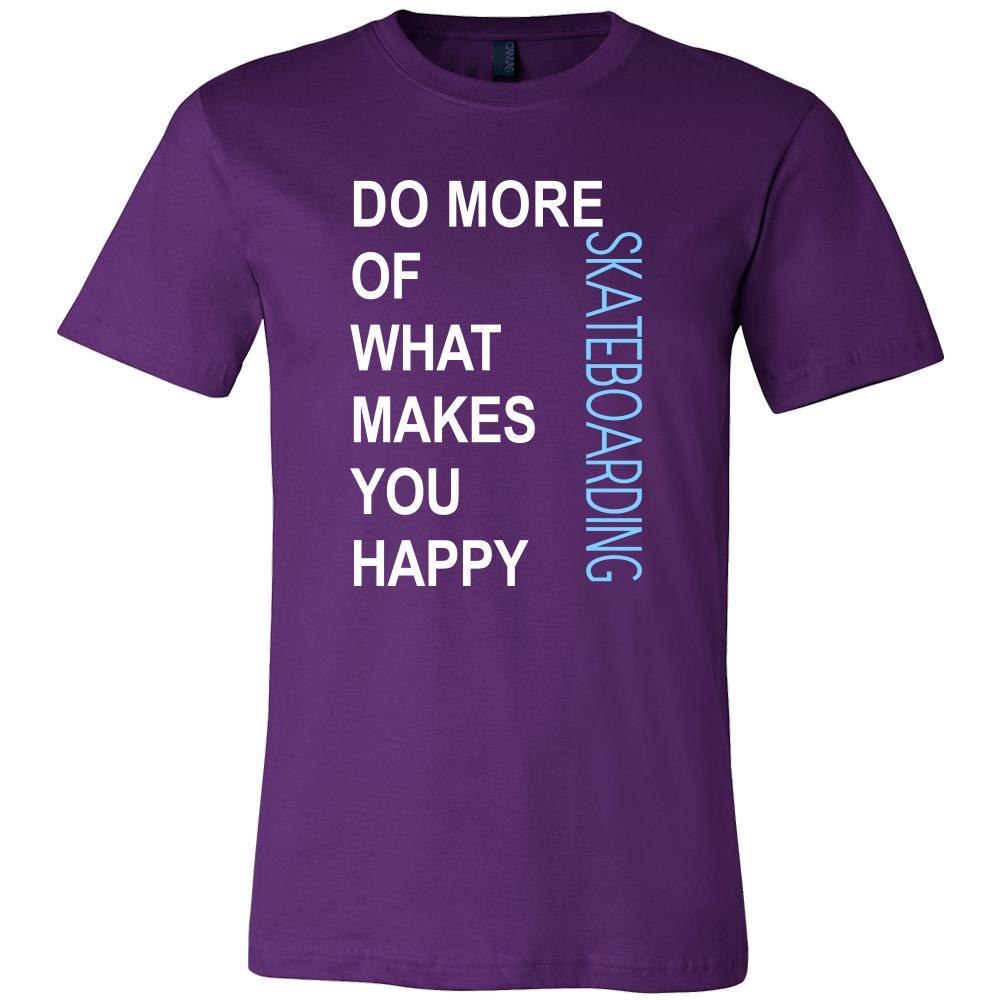 Skateboarding Shirt - Do more of what makes you happy Skateboarding- Hobby Gift-T-shirt-Teelime | shirts-hoodies-mugs