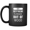 Skaters My boyfriend is made out of wood 11oz Black Mug-Drinkware-Teelime | shirts-hoodies-mugs