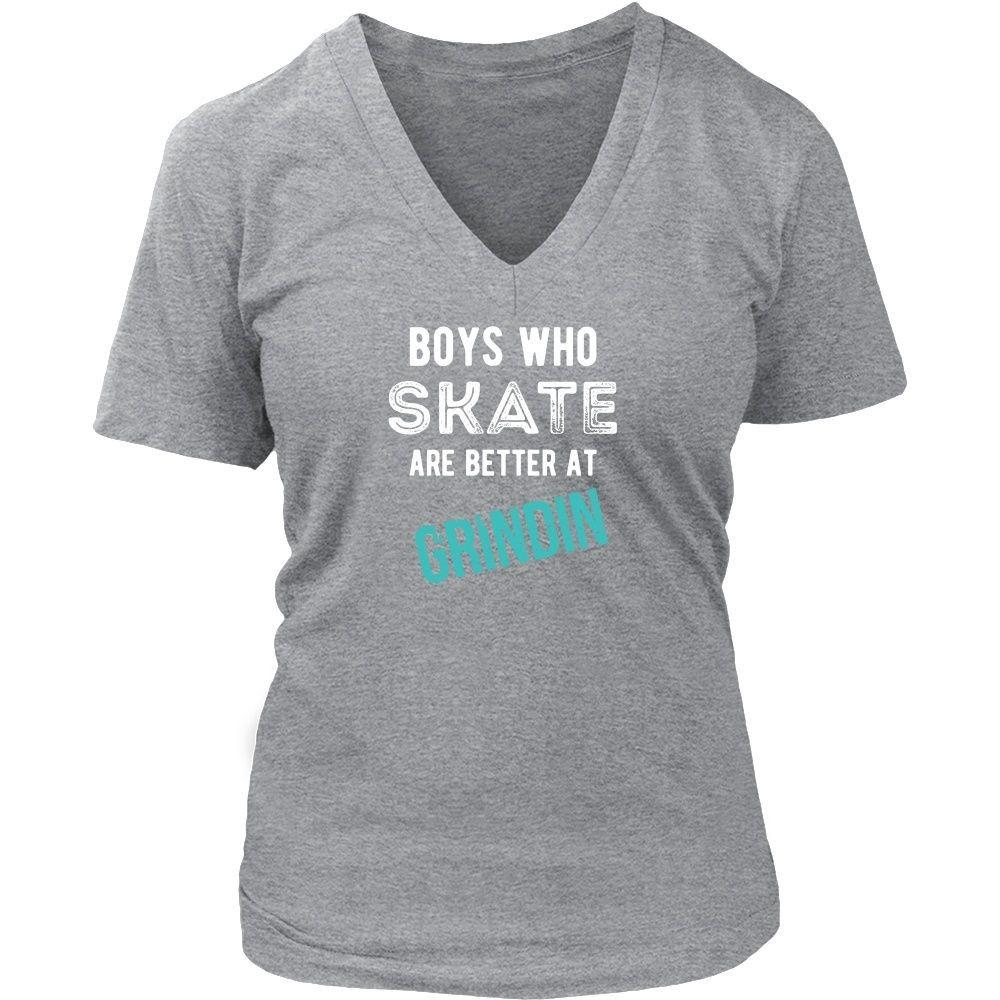 Skaters T Shirt - Boys who Skate are better at Grindin-T-shirt-Teelime | shirts-hoodies-mugs