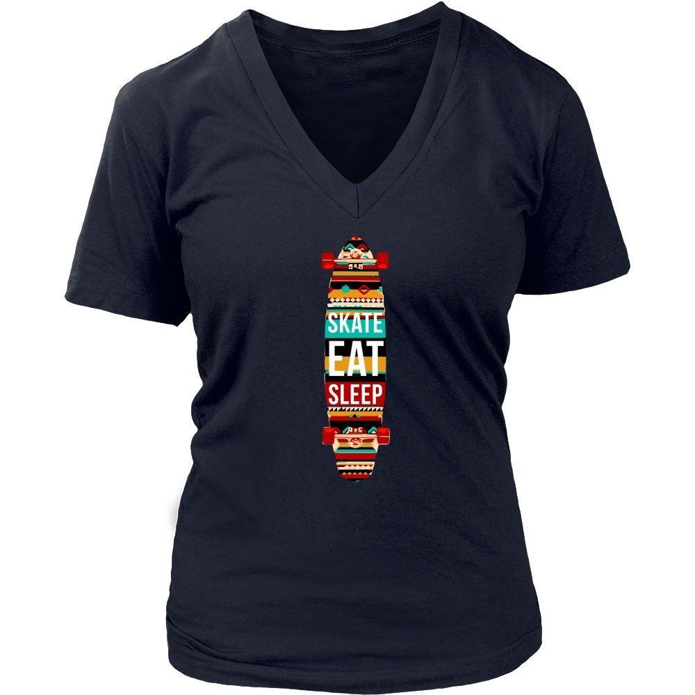 Skaters T Shirt - Eat Sleep Skate Repeat-T-shirt-Teelime | shirts-hoodies-mugs