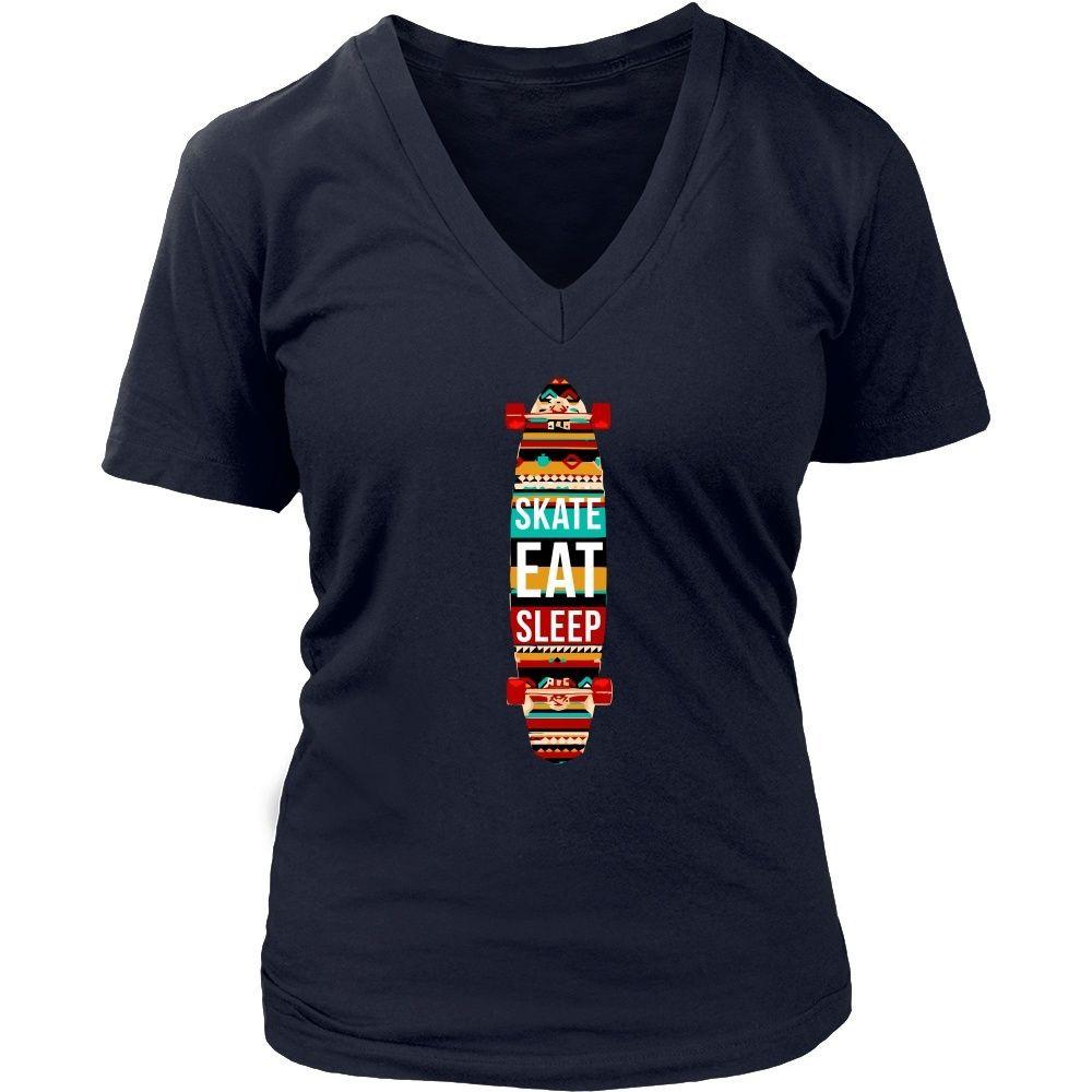Skaters T Shirt - Eat Sleep Skate Repeat-T-shirt-Teelime | shirts-hoodies-mugs