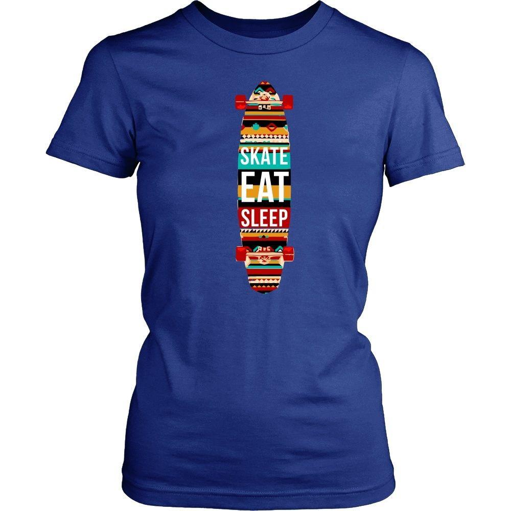 Skaters T Shirt - Eat Sleep Skate Repeat-T-shirt-Teelime | shirts-hoodies-mugs