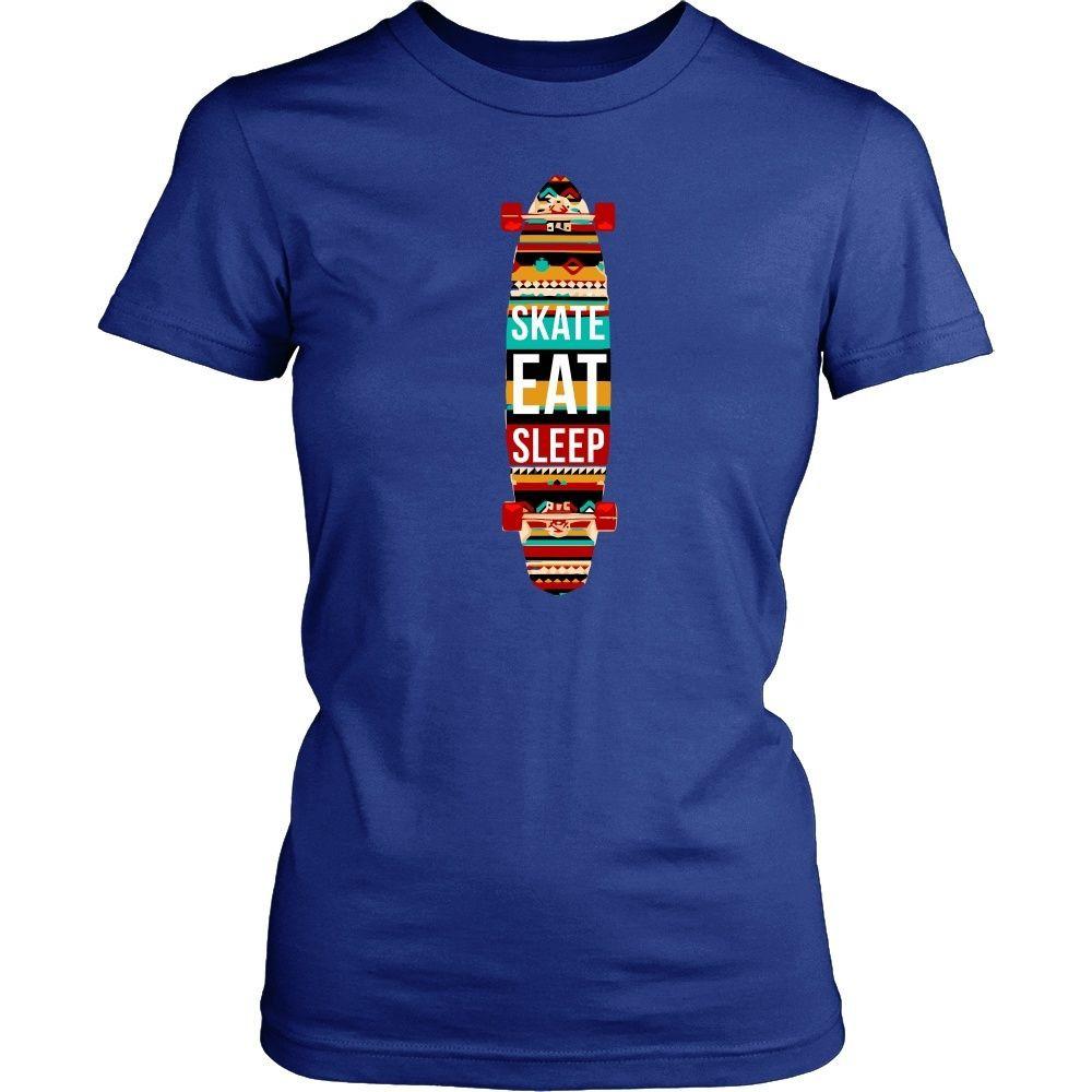 Skaters T Shirt - Eat Sleep Skate Repeat-T-shirt-Teelime | shirts-hoodies-mugs