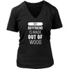Skaters T Shirt - My boyfriend is made out of wood-T-shirt-Teelime | shirts-hoodies-mugs
