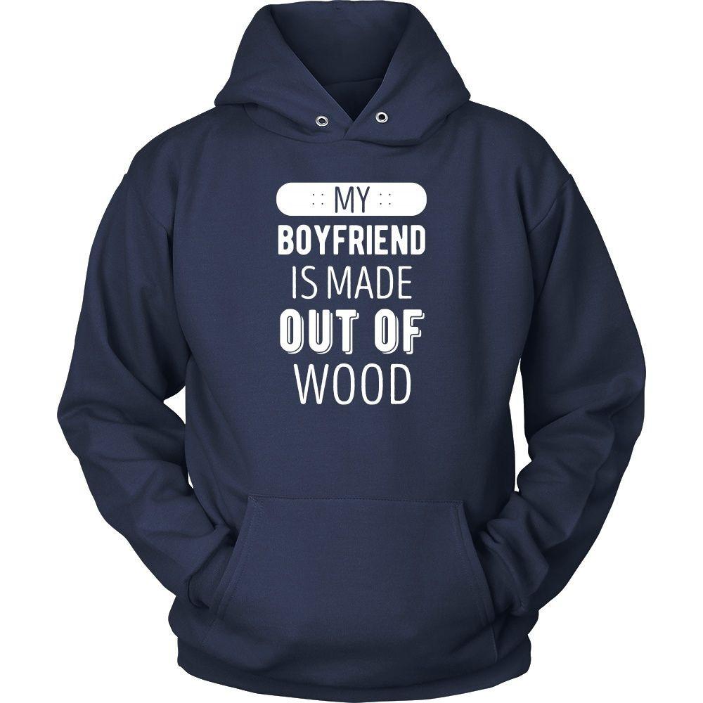 Skaters T Shirt - My boyfriend is made out of wood-T-shirt-Teelime | shirts-hoodies-mugs