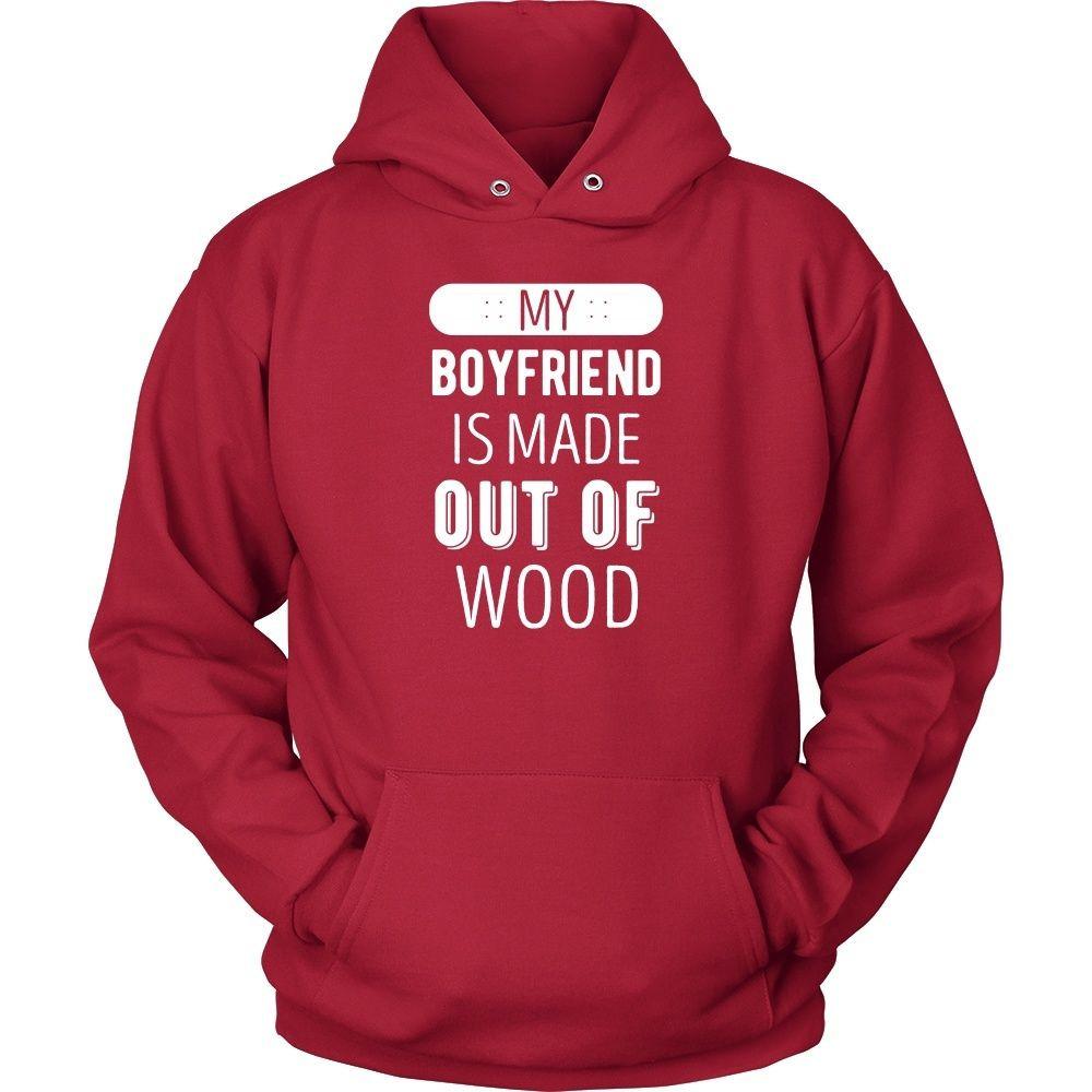 Skaters T Shirt - My boyfriend is made out of wood-T-shirt-Teelime | shirts-hoodies-mugs