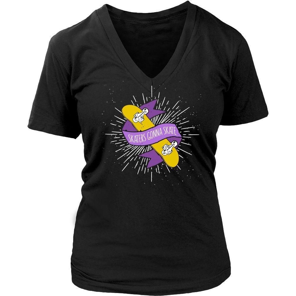 Skaters T Shirt - Skaters gonna skate-T-shirt-Teelime | shirts-hoodies-mugs