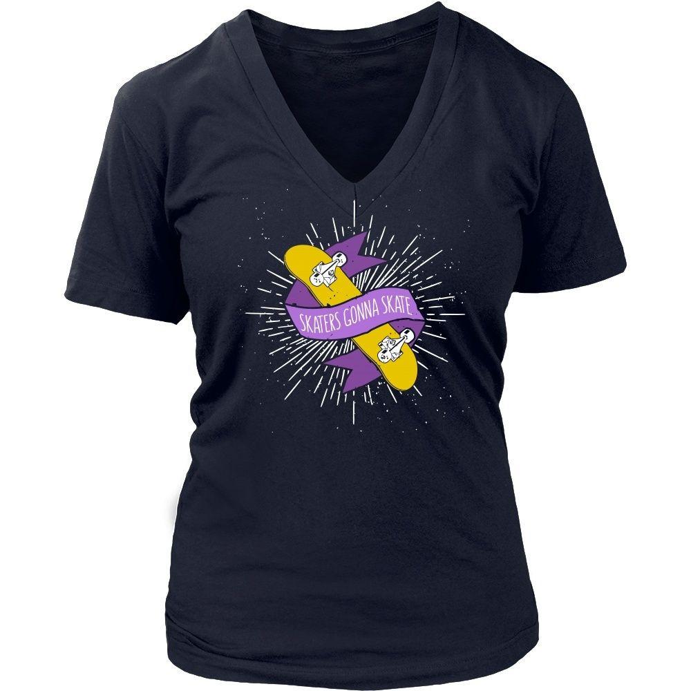 Skaters T Shirt - Skaters gonna skate-T-shirt-Teelime | shirts-hoodies-mugs