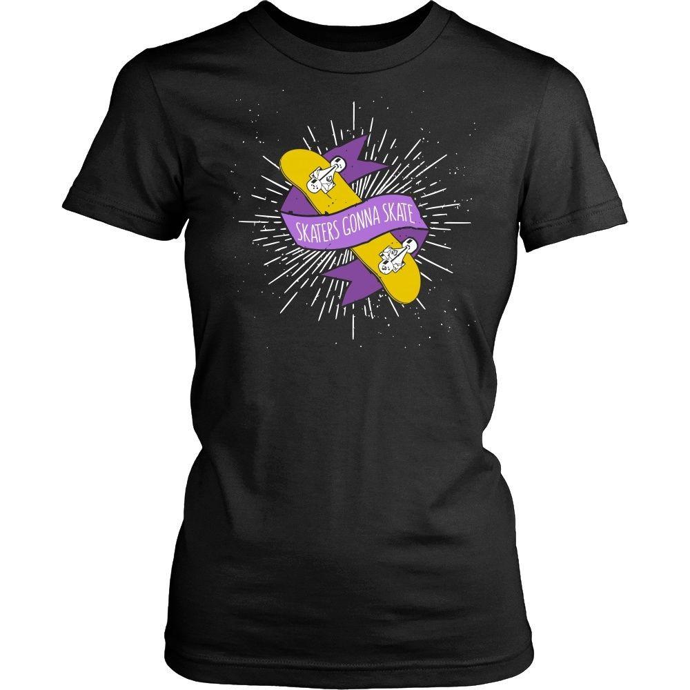 Skaters T Shirt - Skaters gonna skate-T-shirt-Teelime | shirts-hoodies-mugs