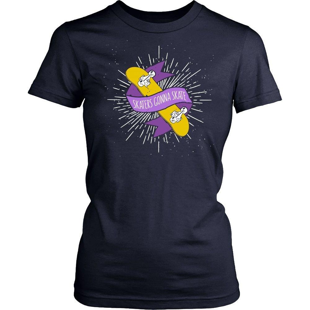 Skaters T Shirt - Skaters gonna skate-T-shirt-Teelime | shirts-hoodies-mugs
