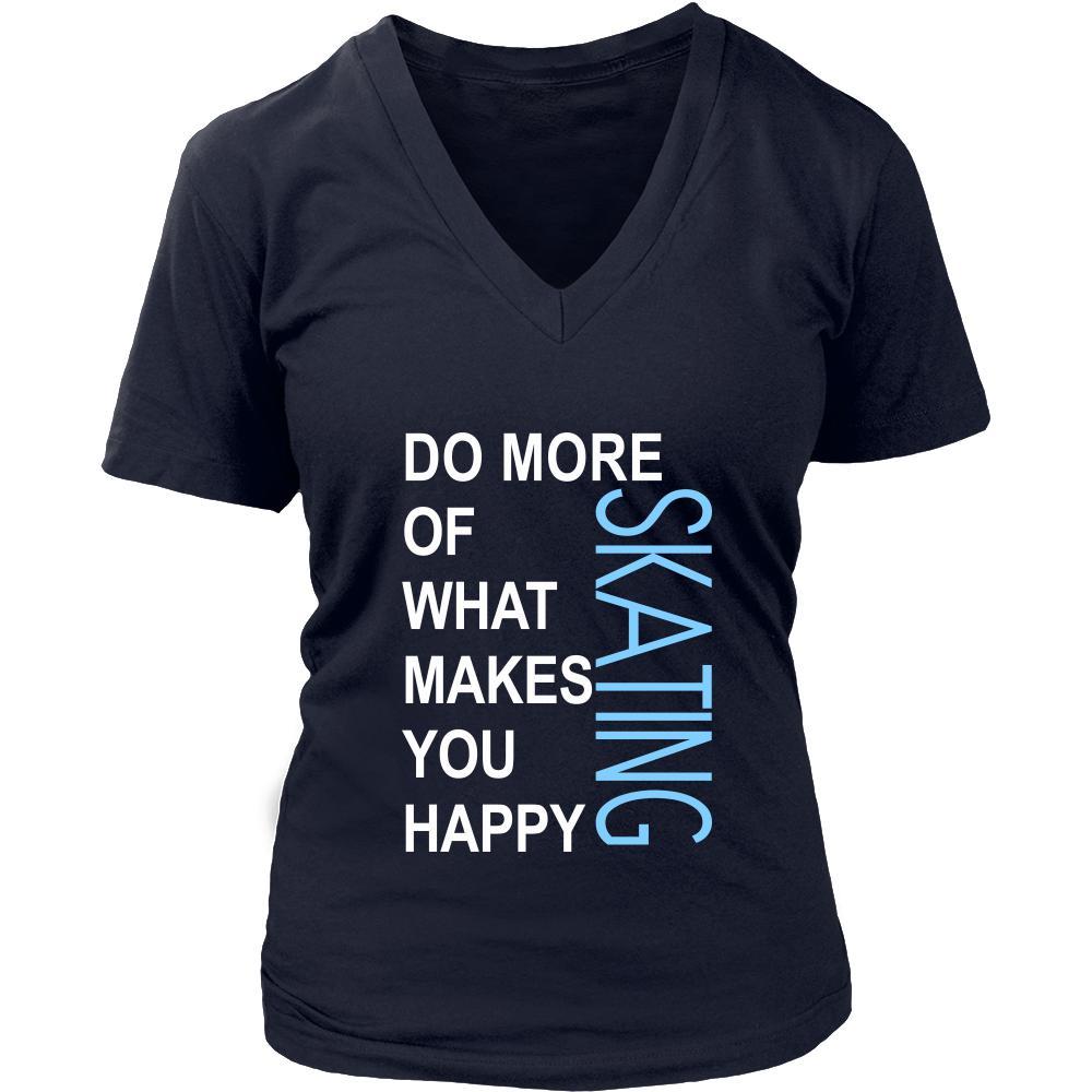 Skating Shirt - Do more of what makes you happy Skating- Sport Gift-T-shirt-Teelime | shirts-hoodies-mugs