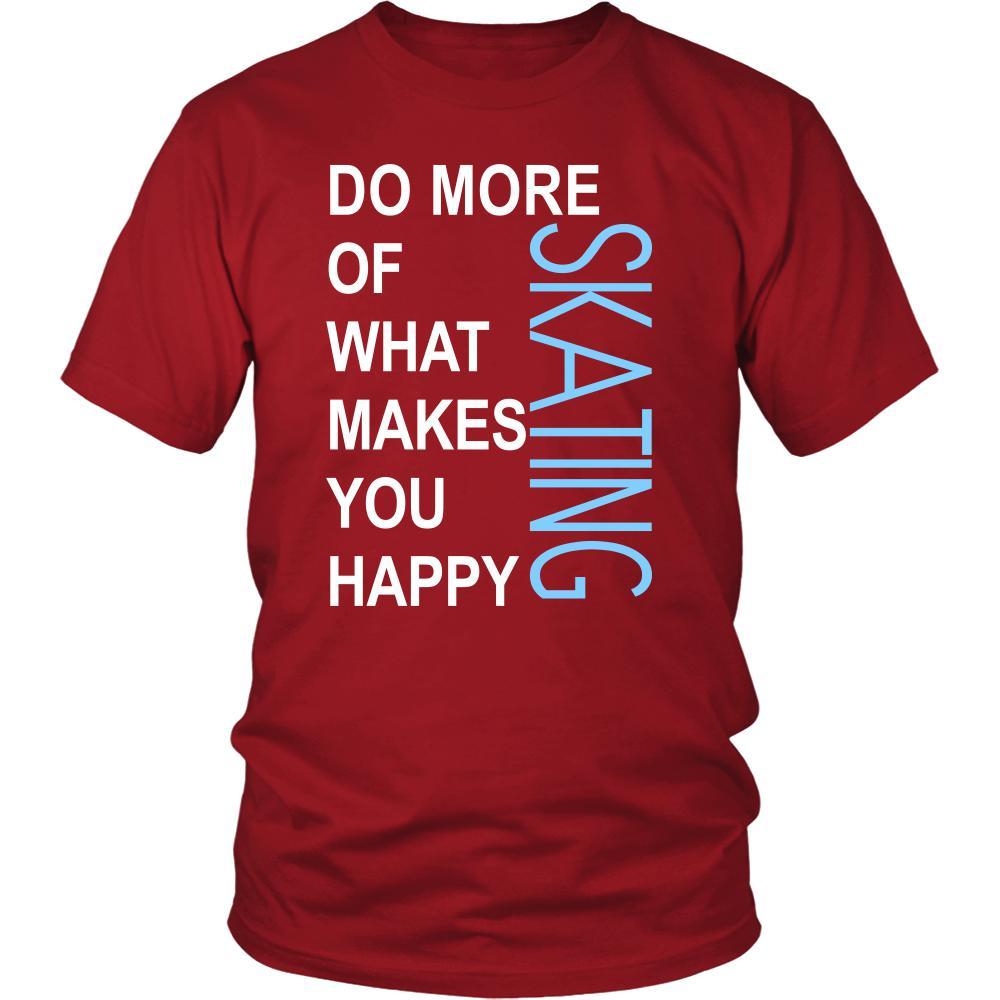 Skating Shirt - Do more of what makes you happy Skating- Sport Gift-T-shirt-Teelime | shirts-hoodies-mugs