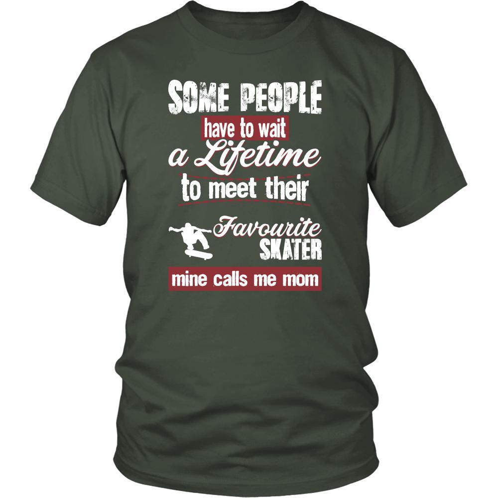 Skating Shirt - Some people have to wait a lifetime to meet their favorite Skating player mine calls me mom- Sport mother-T-shirt-Teelime | shirts-hoodies-mugs