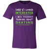 Skating Shirt - Sorry If I Looked Interested, I think about Skating - Hobby Gift-T-shirt-Teelime | shirts-hoodies-mugs
