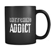 Sketching Sketching Addict 11oz Black Mug-Drinkware-Teelime | shirts-hoodies-mugs