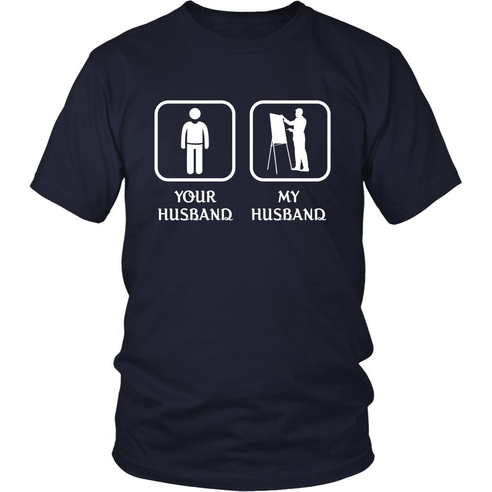 Sketching - Your husband My husband - Mother's Day Hobby Shirt-T-shirt-Teelime | shirts-hoodies-mugs