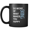 Skiing Cup - Do more of what makes you happy Skiing Hobby Gift, 11 oz Black Mug-Drinkware-Teelime | shirts-hoodies-mugs