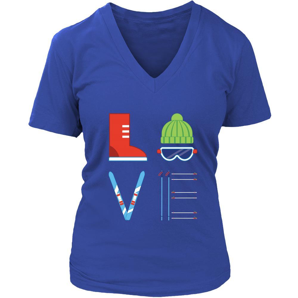 Skiing - LOVE Skiing - Ski Hobby Shirt-T-shirt-Teelime | shirts-hoodies-mugs