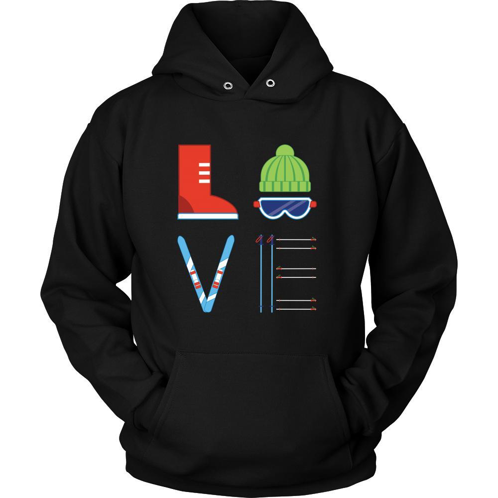 Skiing - LOVE Skiing - Ski Hobby Shirt-T-shirt-Teelime | shirts-hoodies-mugs