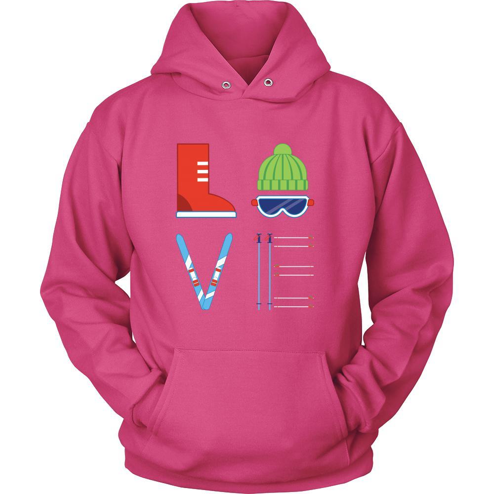 Skiing - LOVE Skiing - Ski Hobby Shirt-T-shirt-Teelime | shirts-hoodies-mugs