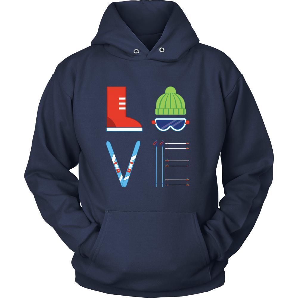 Skiing - LOVE Skiing - Ski Hobby Shirt-T-shirt-Teelime | shirts-hoodies-mugs