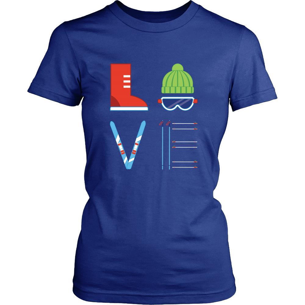 Skiing - LOVE Skiing - Ski Hobby Shirt-T-shirt-Teelime | shirts-hoodies-mugs