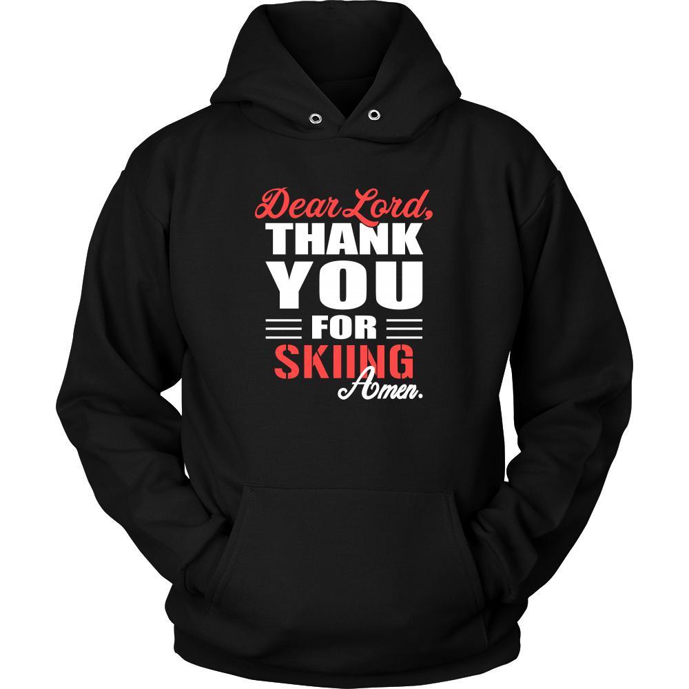 Skiing Shirt - Dear Lord, thank you for Skiing Amen- Hobby-T-shirt-Teelime | shirts-hoodies-mugs