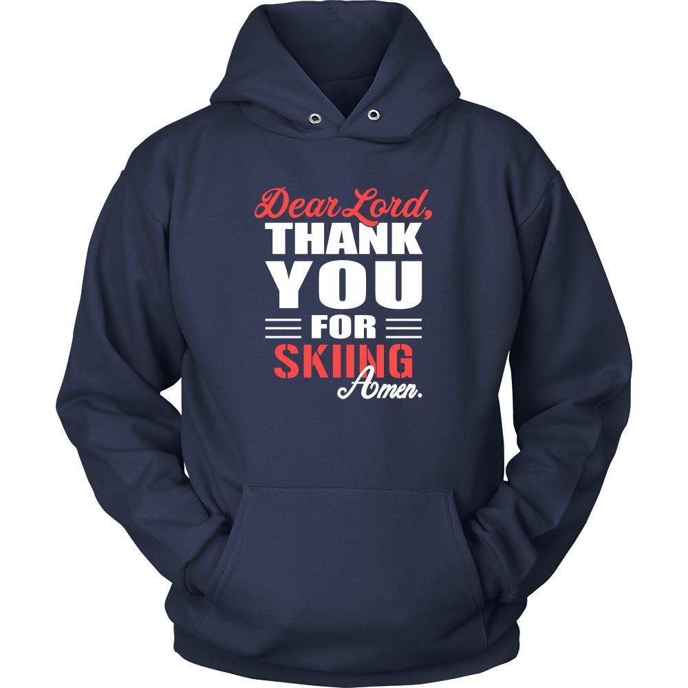 Skiing Shirt - Dear Lord, thank you for Skiing Amen- Hobby-T-shirt-Teelime | shirts-hoodies-mugs