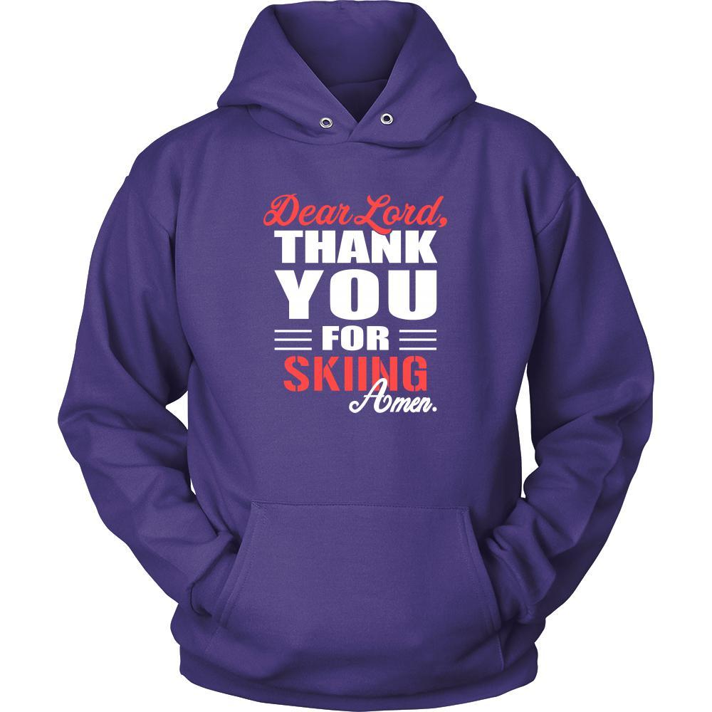 Skiing Shirt - Dear Lord, thank you for Skiing Amen- Hobby-T-shirt-Teelime | shirts-hoodies-mugs