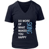 Skiing Shirt - Do more of what makes you happy Skiing- Hobby Gift-T-shirt-Teelime | shirts-hoodies-mugs