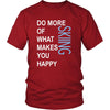 Skiing Shirt - Do more of what makes you happy Skiing- Hobby Gift-T-shirt-Teelime | shirts-hoodies-mugs