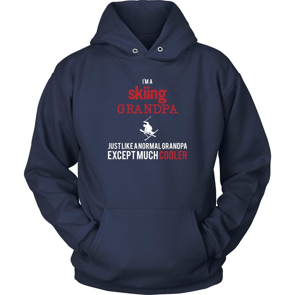 Skiing Shirt - I'm a skiing grandpa just like a normal grandpa except much cooler Grandfather Hobby Gift-T-shirt-Teelime | shirts-hoodies-mugs