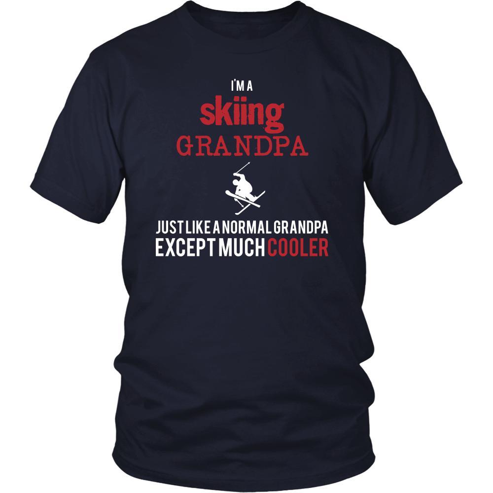 Skiing Shirt - I'm a skiing grandpa just like a normal grandpa except much cooler Grandfather Hobby Gift-T-shirt-Teelime | shirts-hoodies-mugs