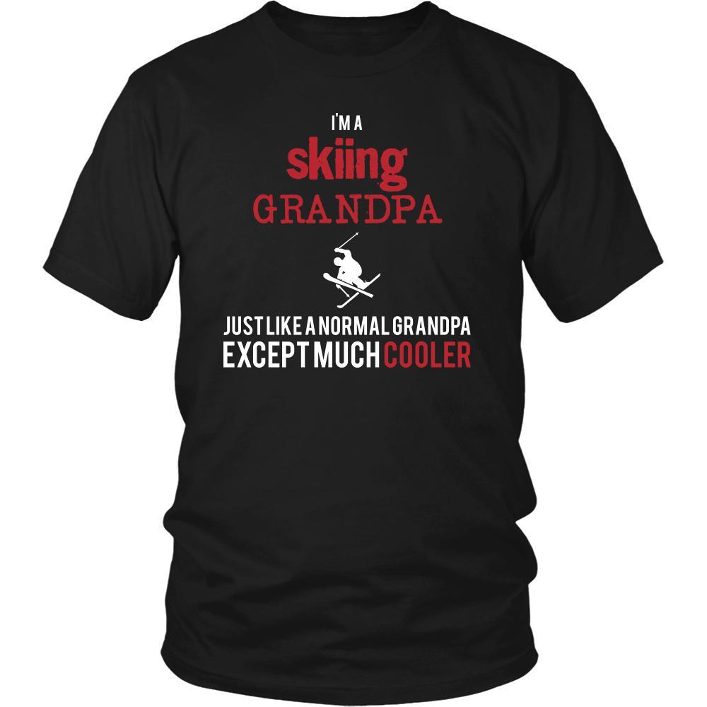 Skiing Shirt - I'm a skiing grandpa just like a normal grandpa except much cooler Grandfather Hobby Gift-T-shirt-Teelime | shirts-hoodies-mugs