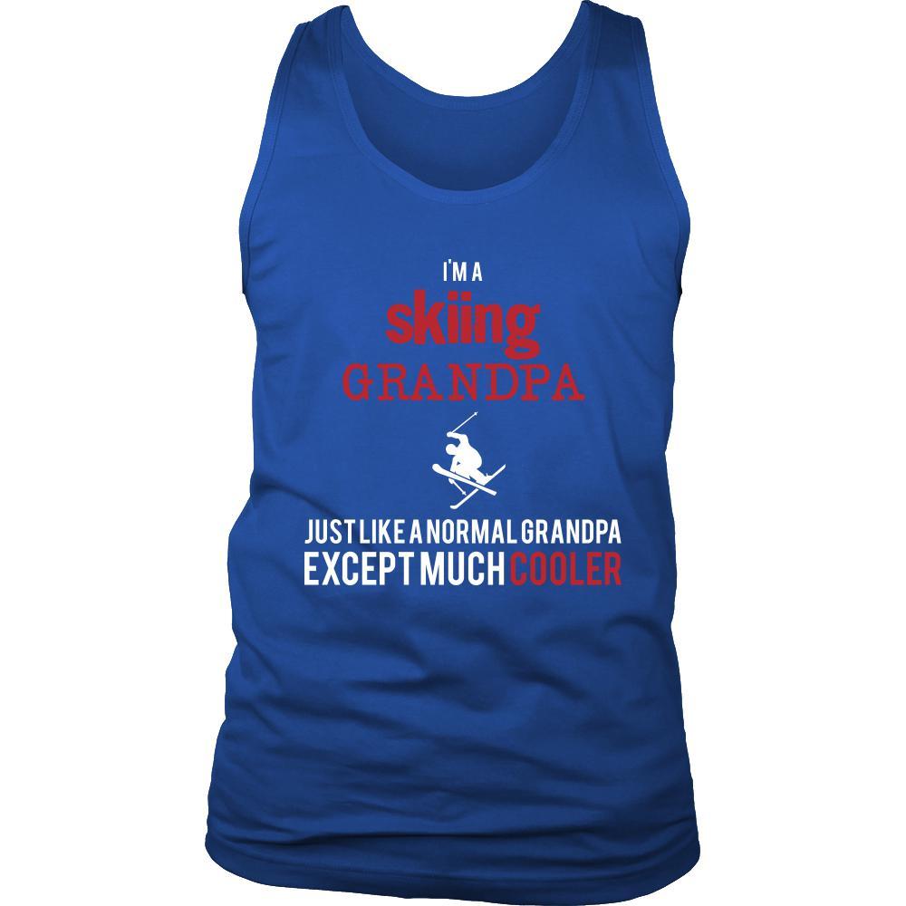 Skiing Shirt - I'm a skiing grandpa just like a normal grandpa except much cooler Grandfather Hobby Gift-T-shirt-Teelime | shirts-hoodies-mugs