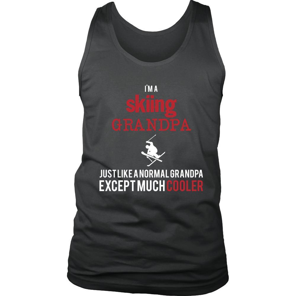 Skiing Shirt - I'm a skiing grandpa just like a normal grandpa except much cooler Grandfather Hobby Gift-T-shirt-Teelime | shirts-hoodies-mugs