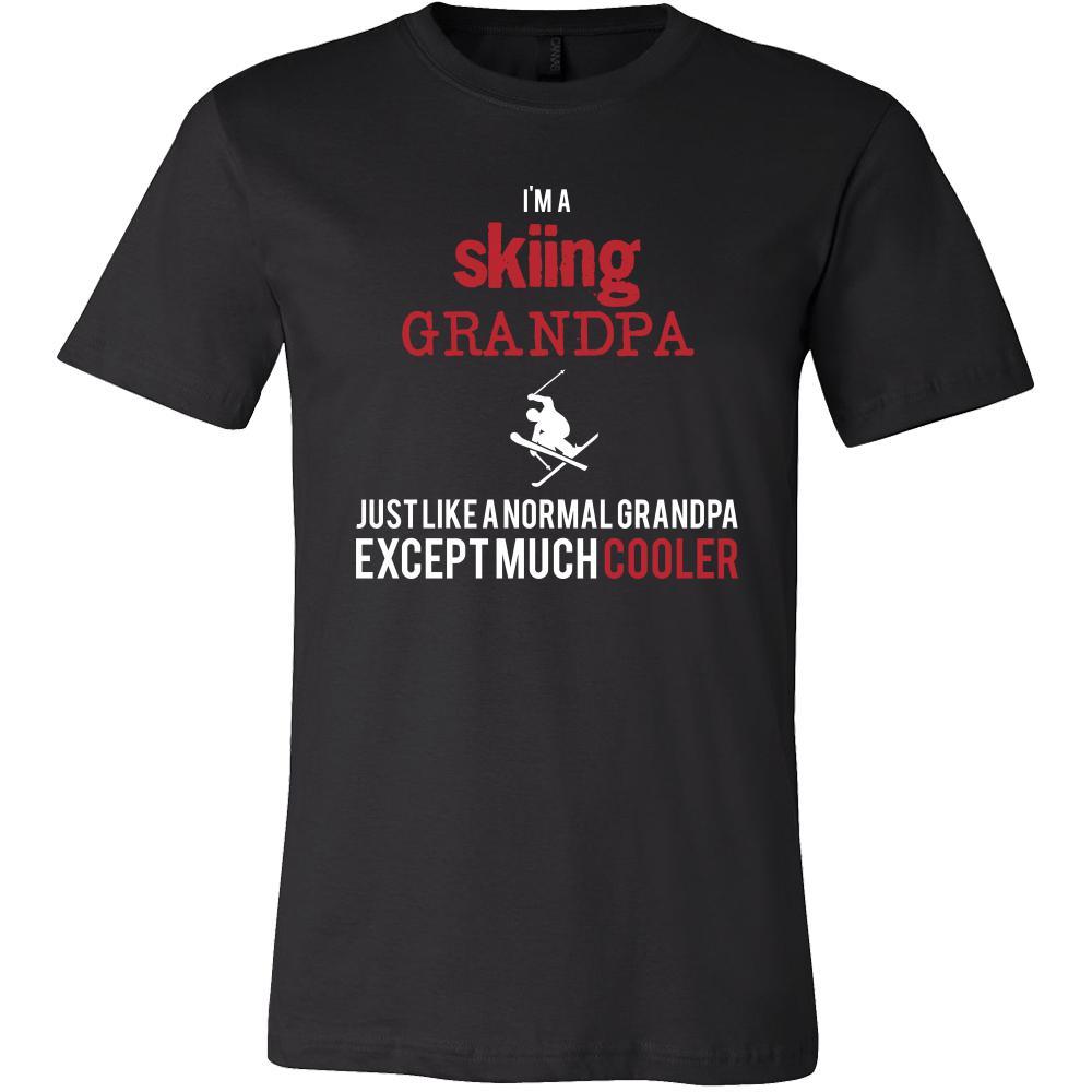 Skiing Shirt - I'm a skiing grandpa just like a normal grandpa except much cooler Grandfather Hobby Gift-T-shirt-Teelime | shirts-hoodies-mugs