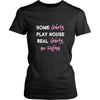 Skiing Shirt - Some girls play house real girls go Skiing- Hobby Lady-T-shirt-Teelime | shirts-hoodies-mugs