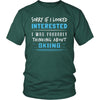 Skiing Shirt - Sorry If I Looked Interested, I think about Skiing - Hobby Gift-T-shirt-Teelime | shirts-hoodies-mugs