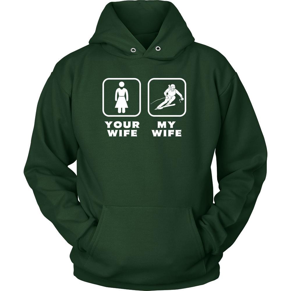 Skiing - Your wife My wife - Father's Day Hobby Shirt-T-shirt-Teelime | shirts-hoodies-mugs