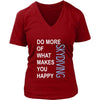 Skydiving Shirt - Do more of what makes you happy Skydiving- Hobby Gift-T-shirt-Teelime | shirts-hoodies-mugs