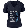 Skydiving Shirt - Do more of what makes you happy Skydiving- Hobby Gift-T-shirt-Teelime | shirts-hoodies-mugs