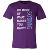 Skydiving Shirt - Do more of what makes you happy Skydiving- Hobby Gift-T-shirt-Teelime | shirts-hoodies-mugs