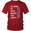 Skydiving Shirt - Do more of what makes you happy Skydiving- Hobby Gift-T-shirt-Teelime | shirts-hoodies-mugs