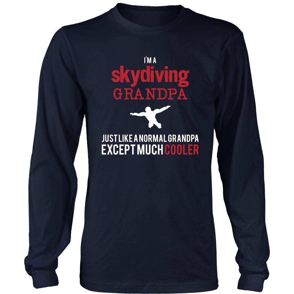 Skydiving Shirt - I'm a skydiving grandpa just like a normal grandpa except much cooler Grandfather Hobby Gift-T-shirt-Teelime | shirts-hoodies-mugs
