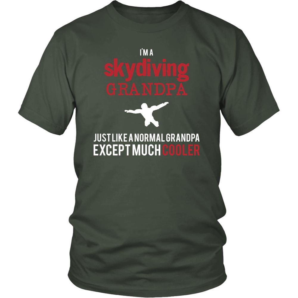Skydiving Shirt - I'm a skydiving grandpa just like a normal grandpa except much cooler Grandfather Hobby Gift-T-shirt-Teelime | shirts-hoodies-mugs